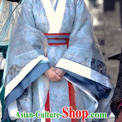 Traditional Hanfu Dress Chinese Warring States Time Empress Clothing TV Series The Prisoner Of Beauty Xiao Qiao Costume