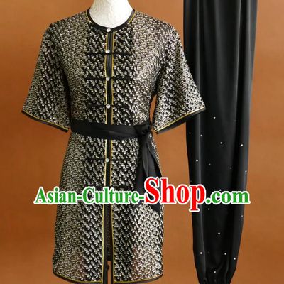 Translucent Martial Arts Costume Professional Kung Fu Competition Uniform Wushu Clothing Nanquan Performance Attire