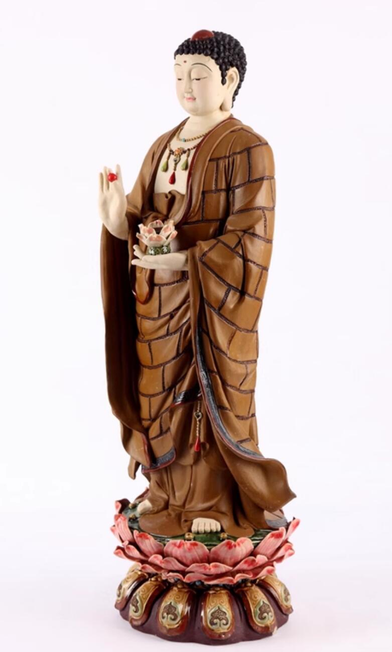 Medicine Buddha On Lotus Stand Standing Statue Shiwan Ceramic Figurine Chinese Ceramic Artwork Medicine Buddha On Lotus Stand Standing Statue Shiwan Ceramic Figurine Chinese Ceramic Artwork
