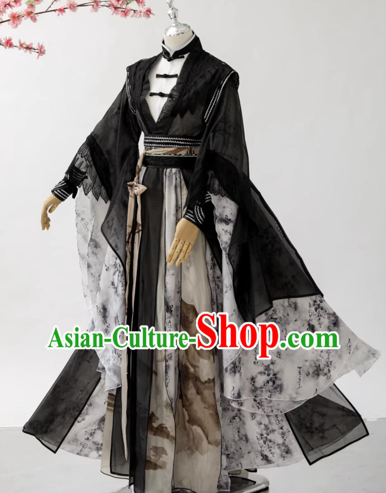 Chinese Wuxia Hero Clothing Ancient Swordsman Costume Cosplay Wide Sleeve Outfit Chinese Wuxia Hero Clothing Ancient Swordsman Costume Cosplay Wide Sleeve Outfit