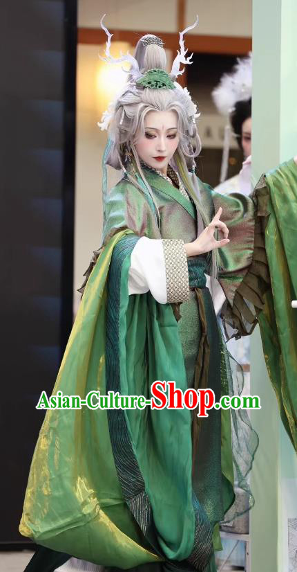Canglong Deity Azure Dragon Four Symbols Immortal Womens Voluminous Hanfu Traditional Chinese Costumes Canglong Deity Azure Dragon Four Symbols Immortal Womens Voluminous Hanfu Traditional Chinese Costumes