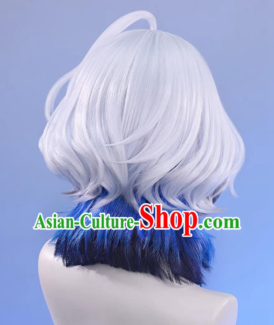 Wuthering Waves Jiyan Cosplay Wig Gradient Sideburns Hairpiece Wuthering Waves Jiyan Cosplay Wig Gradient Sideburns Hairpiece