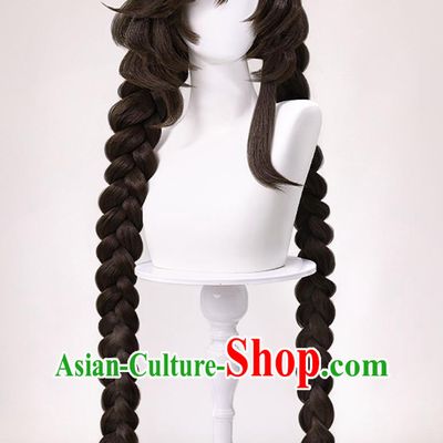 Honor Of Kings Da Qiao Original Cosplay Wig Braided Hair Halloween Headdress