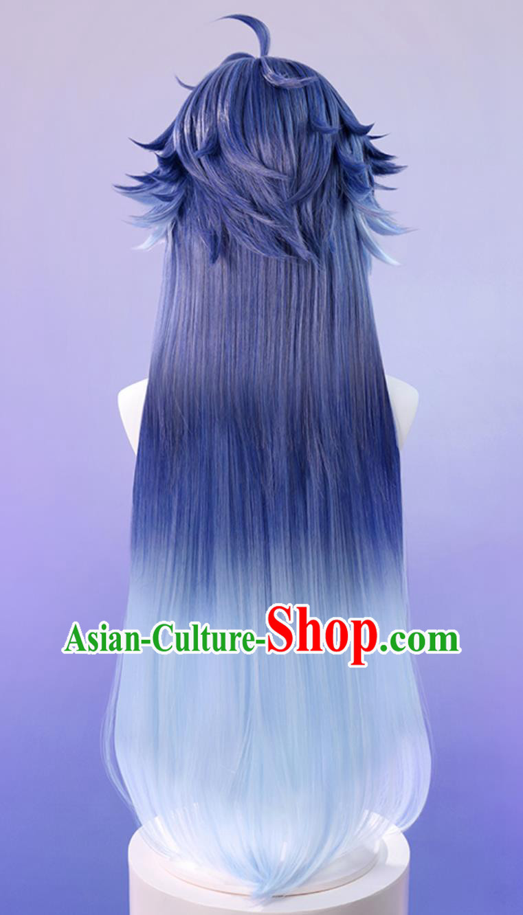 Genshin Impact Freminet Cosplay Wig Ends Sideburns Gradient Hair Halloween Hairpiece Genshin Impact Freminet Cosplay Wig Ends Sideburns Gradient Hair Halloween Hairpiece