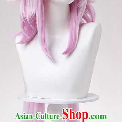 Honkai Star Rail Changyue Cosplay Pink Wig Halloween Hairpiece