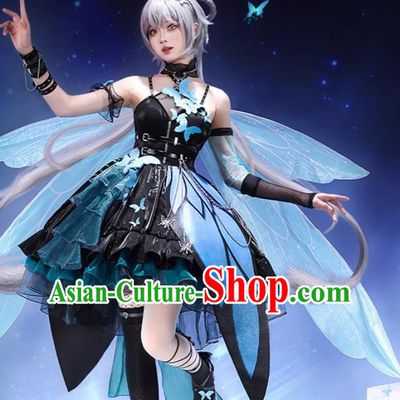 Vsinger Luo Tianyi Summer Insect Cosplay Costume Halloween Party Dress