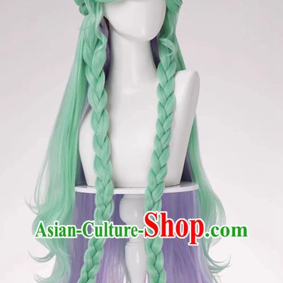 Honor Of Kings Diaochan Blossom Form Cosplay Wig Braided Hair Halloween Hairpiece