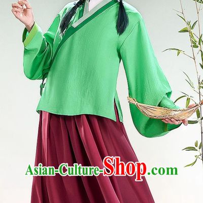 The Apothecary Diaries Cosplay Costume Maomao Palace Maid Outfit Halloween Womens Wear Hanfu Dress