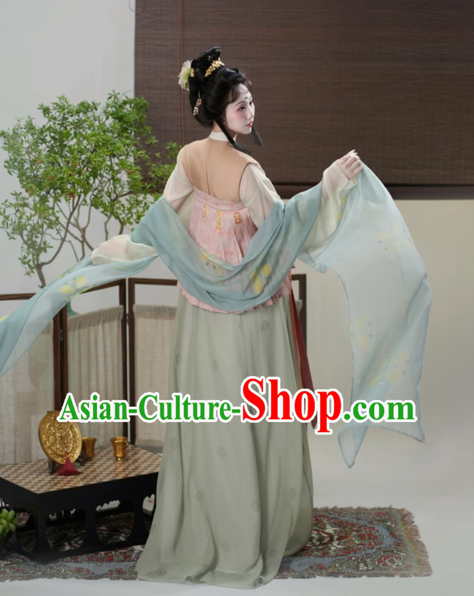 Tang Dynasty Restored Wu Zhou Hanfu Traditional Chinese Costumes Ancient Court Woman Clothing Tang Dynasty Restored Wu Zhou Hanfu Traditional Chinese Costumes Ancient Court Woman Clothing