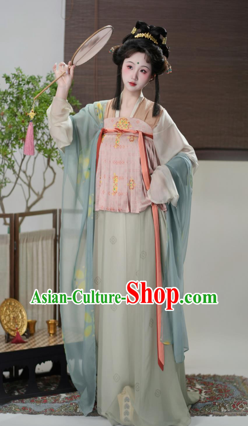 Tang Dynasty Restored Wu Zhou Hanfu Traditional Chinese Costumes Ancient Court Woman Clothing Tang Dynasty Restored Wu Zhou Hanfu Traditional Chinese Costumes Ancient Court Woman Clothing