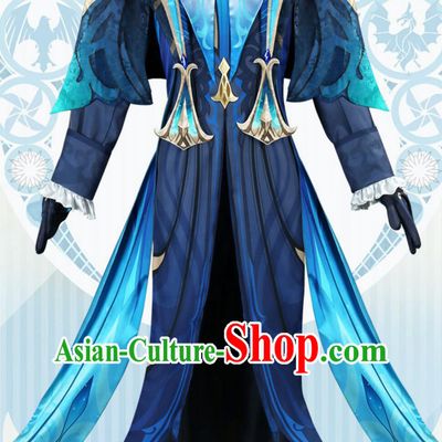 Genshin Impact Cosplay Fontaine Series Chief Justice Neuvillette Anime Game ACG Costume Role Play Outfit