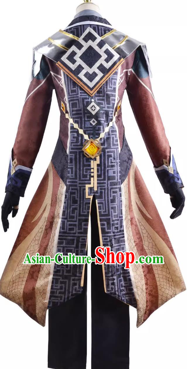 Genshin Impact Zhongli Cosplay Costume Anime Game Outfit Halloween Cosplay Clothing Genshin Impact Zhongli Cosplay Costume Anime Game Outfit Halloween Cosplay Clothing