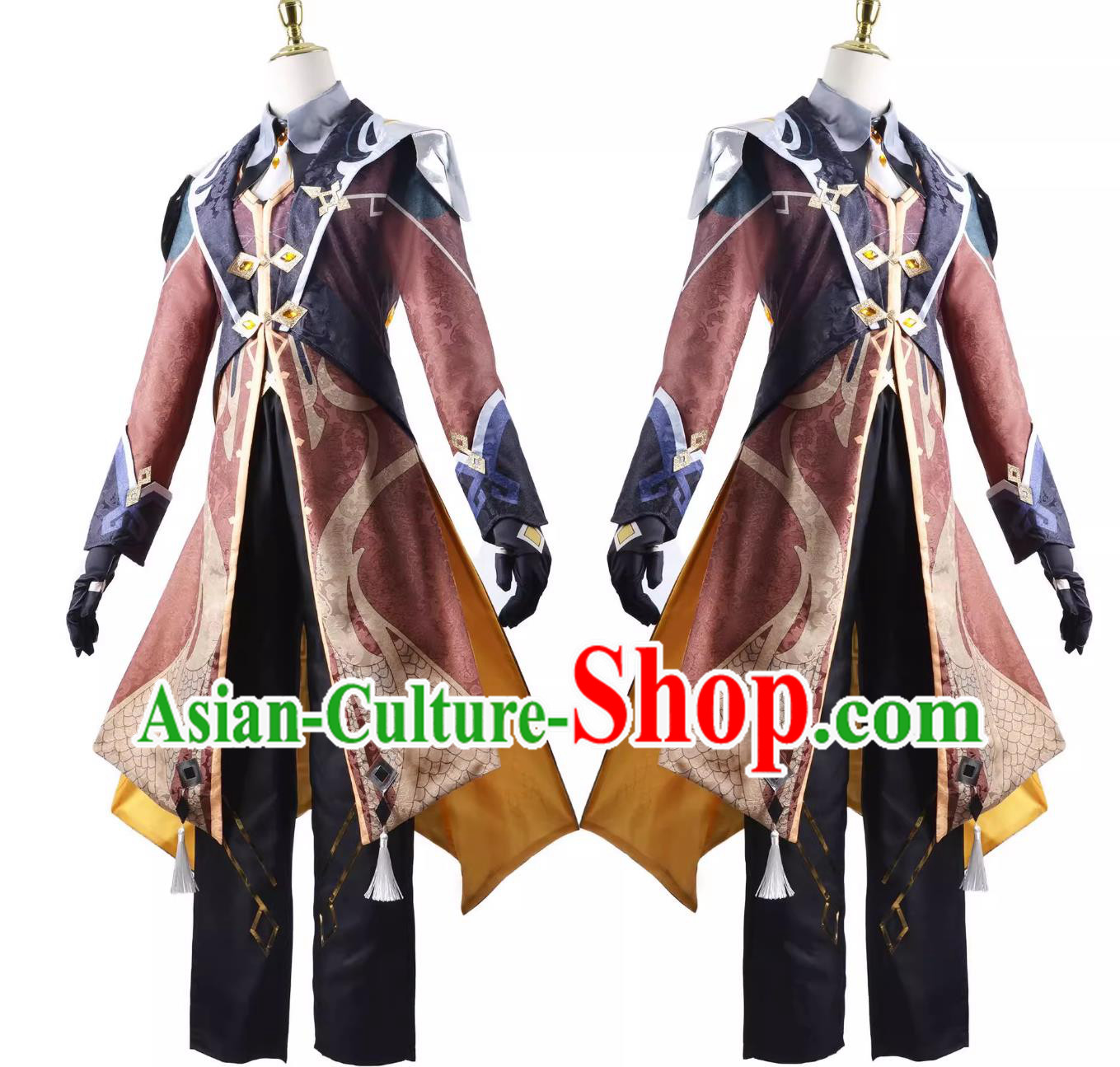 Genshin Impact Zhongli Cosplay Costume Anime Game Outfit Halloween Cosplay Clothing Genshin Impact Zhongli Cosplay Costume Anime Game Outfit Halloween Cosplay Clothing