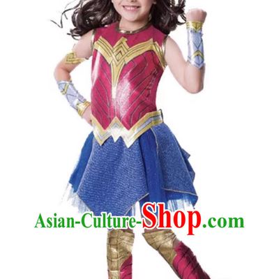 Halloween Children Superhero Costume Little Girl Cosplay Dress