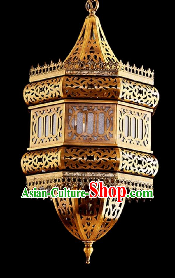 Southeast Asian Wrought Iron Lantern Restaurant Zen Chandelier Thai Style LED Linear Lamp Southeast Asian Wrought Iron Lantern Restaurant Zen Chandelier Thai Style LED Linear Lamp