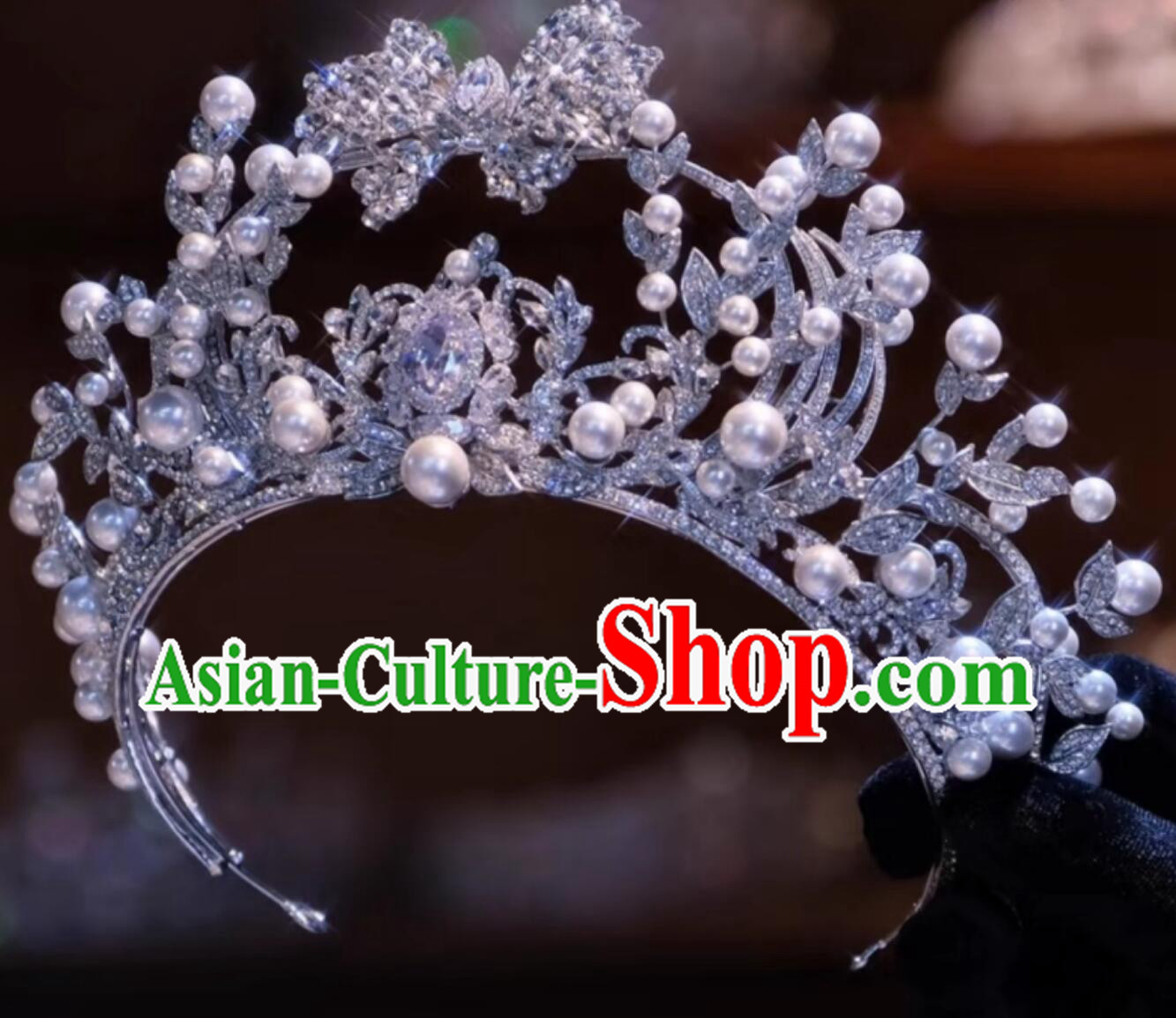 Bride Pearl Alloy Bow Crown Sweet Princess Headpiece Wedding Tiara Hair Accessory Bride Pearl Alloy Bow Crown Sweet Princess Headpiece Wedding Tiara Hair Accessory