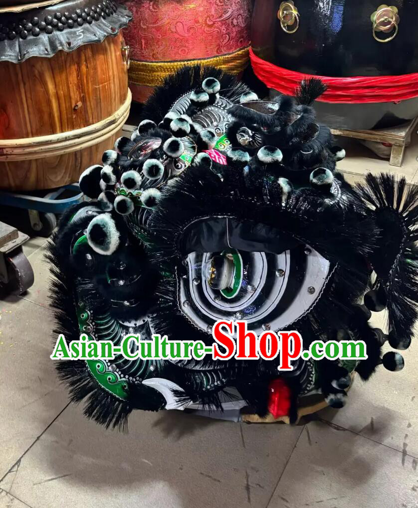 Traditional Zhang Fei Lion Head Handmade Chinese Lion Dance Costume Complete Set Traditional Zhang Fei Lion Head Handmade Chinese Lion Dance Costume Complete Set