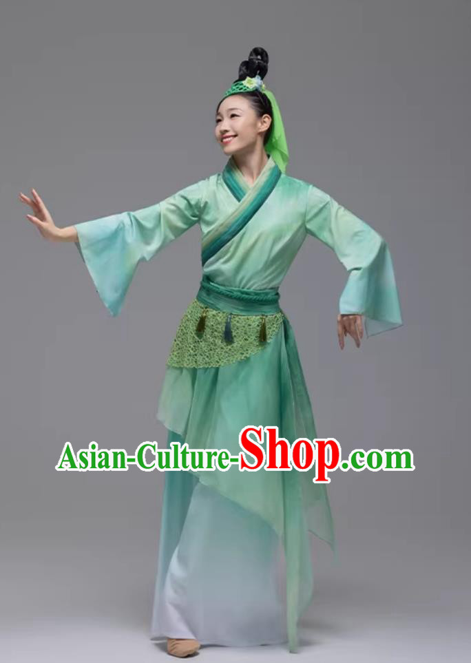 Mulberry Picking Ballad Classical Dance Outfit Chinese Folk Dance Performance Costume Mulberry Picking Ballad Classical Dance Outfit Chinese Folk Dance Performance Costume