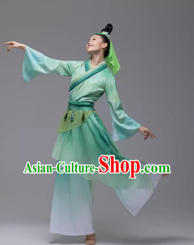 Mulberry Picking Ballad Classical Dance Outfit Chinese Folk Dance Performance Costume Mulberry Picking Ballad Classical Dance Outfit Chinese Folk Dance Performance Costume
