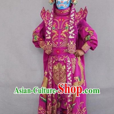 Professional Stage Show Sichuan Opera Face Changing Costume Traditional Bian Lian Embroidery Clothing Set