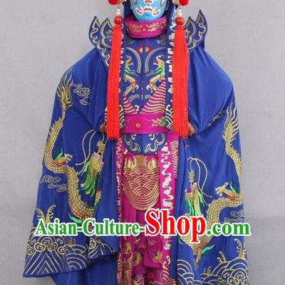 Traditional Bian Lian Embroidery Clothing Professional Stage Show Prop Sichuan Opera Face Changing Costume Complete Set