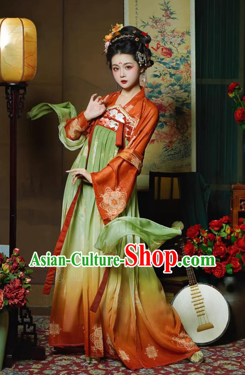 Ancient Chinese Noble Woman Costumes Tang Dynasty Hanfu Dress Ruqun Ancient Chinese Noble Woman Costumes Tang Dynasty Hanfu Dress Ruqun