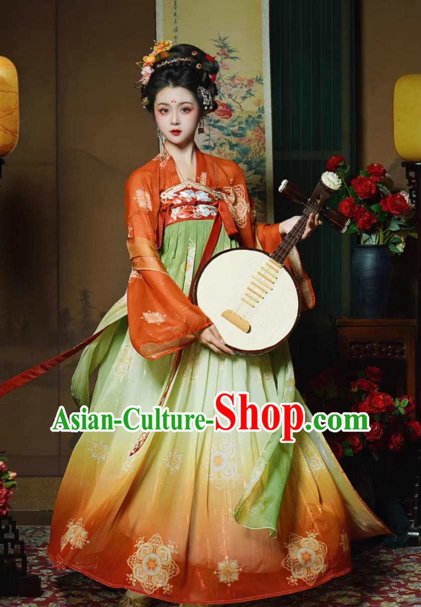 Ancient Chinese Noble Woman Costumes Tang Dynasty Hanfu Dress Ruqun Ancient Chinese Noble Woman Costumes Tang Dynasty Hanfu Dress Ruqun