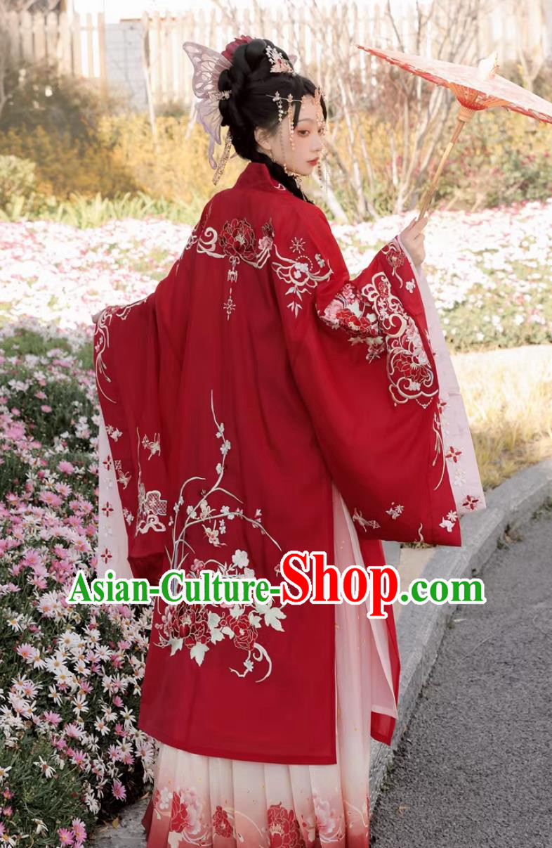 Traditional Chinese Wedding Dress Ancient Noble Princess Costumes Tang Dynasty Red Hanfu Traditional Chinese Wedding Dress Ancient Noble Princess Costumes Tang Dynasty Red Hanfu