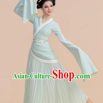 Handan Learning To Walk Classical Dance Water Sleeve Dance Dress Chinese Stage Performance Costume Han Tang Dance Hanfu
