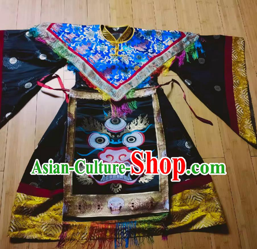 Traditional Tibetan Opera Costume Cham Festival Performance Attire