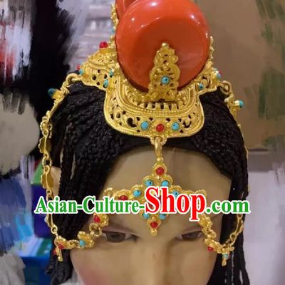 Tibetan Ladies Headwear Zang Minority Kham Women Headpiece
