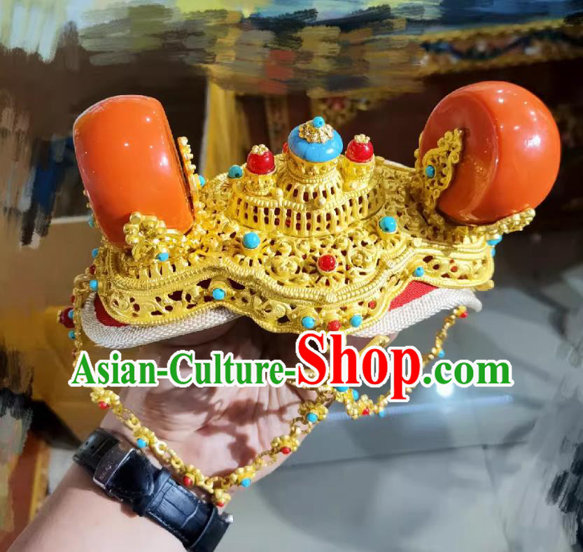 Tibetan Ladies Headwear Zang Minority Kham Women Headpiece Tibetan Ladies Headwear Zang Minority Kham Women Headpiece