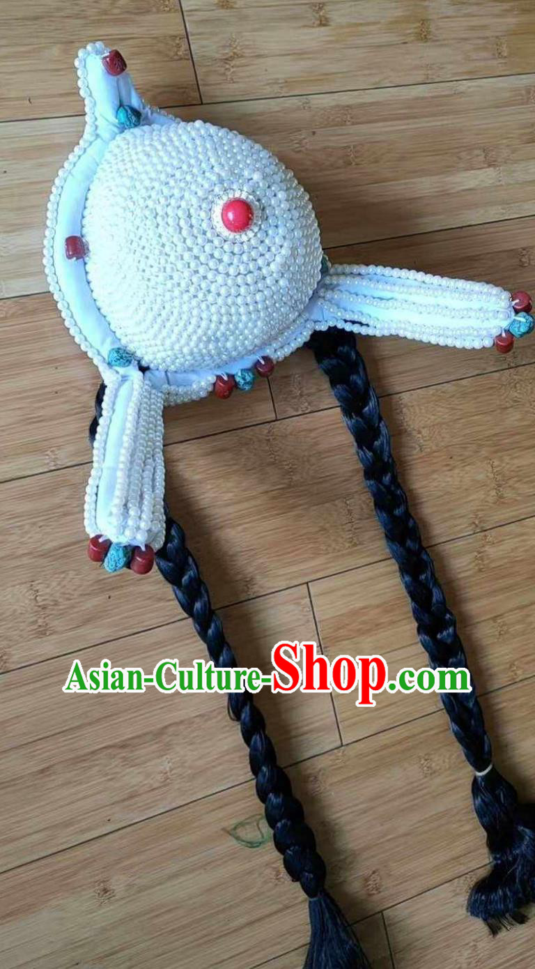 Tibetan Noble Headpiece Chinese Zang Ethnic Hat Tibetan Noble Headpiece Chinese Zang Ethnic Hat