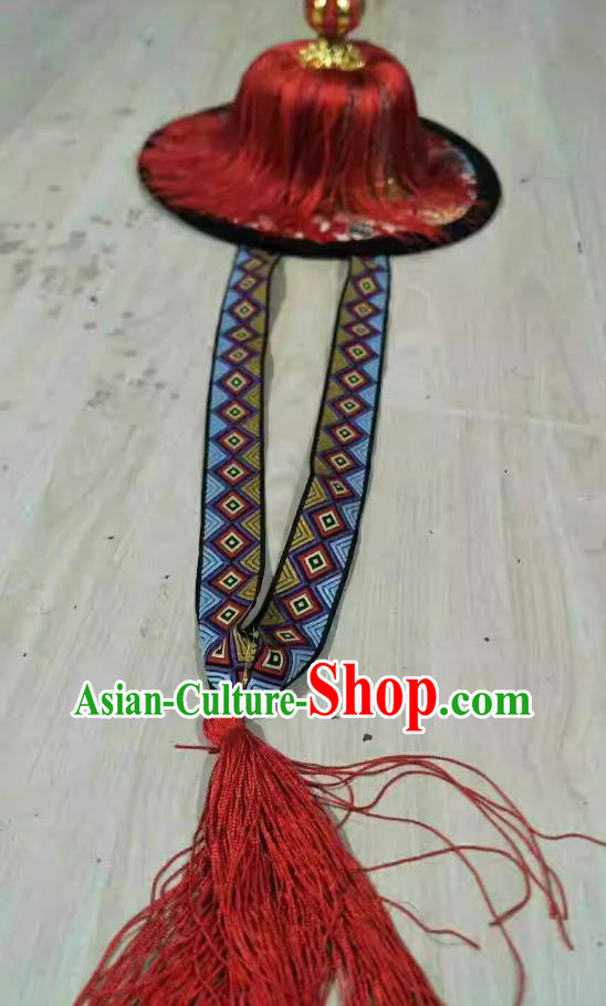 Tibetan Noble Male Hat Zang Ethnic Traditional Hat Tibetan Noble Male Hat Zang Ethnic Traditional Hat