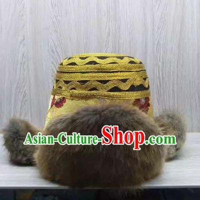 Tibetan Xia Hat Zang Ethnic Men Traditional Hat
