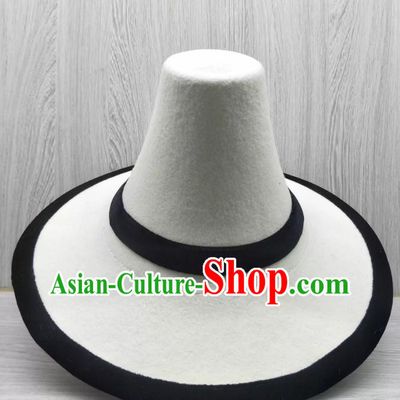 Tibetan Men Hat Zang Ethnic White Hat