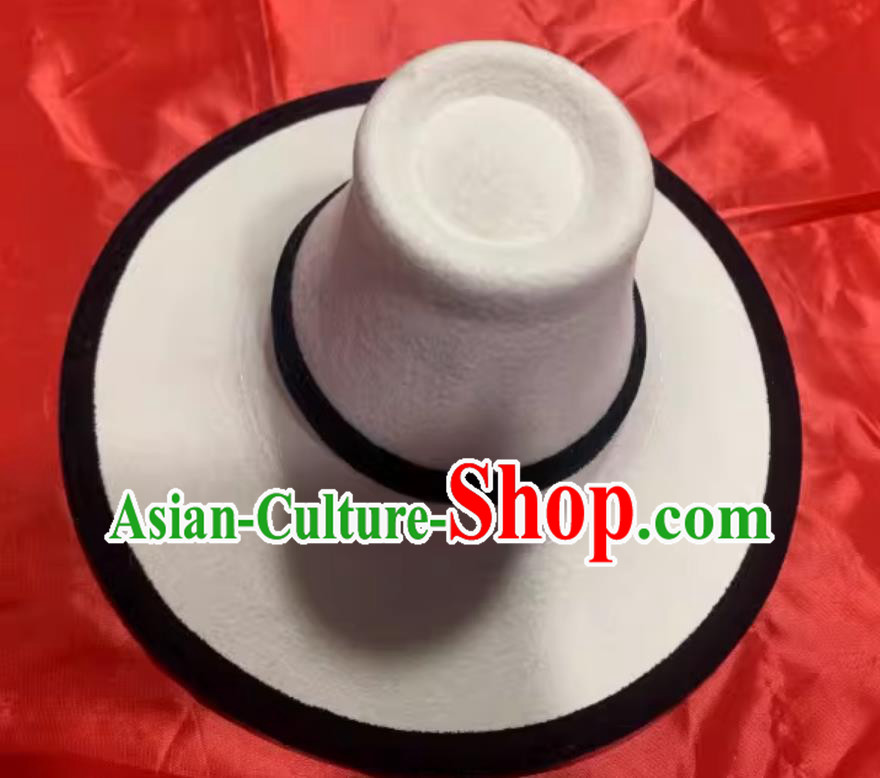 Tibetan Men Hat Zang Ethnic White Hat Tibetan Men Hat Zang Ethnic White Hat