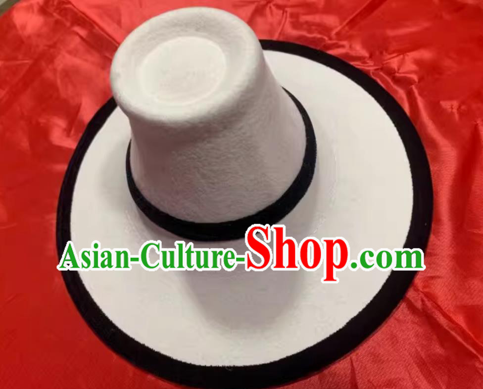 Tibetan Men Hat Zang Ethnic White Hat Tibetan Men Hat Zang Ethnic White Hat
