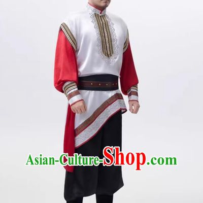 Xinjiang Hui Minority Male Costume Uyghur Ethnic Attire Stage Performance Clothing