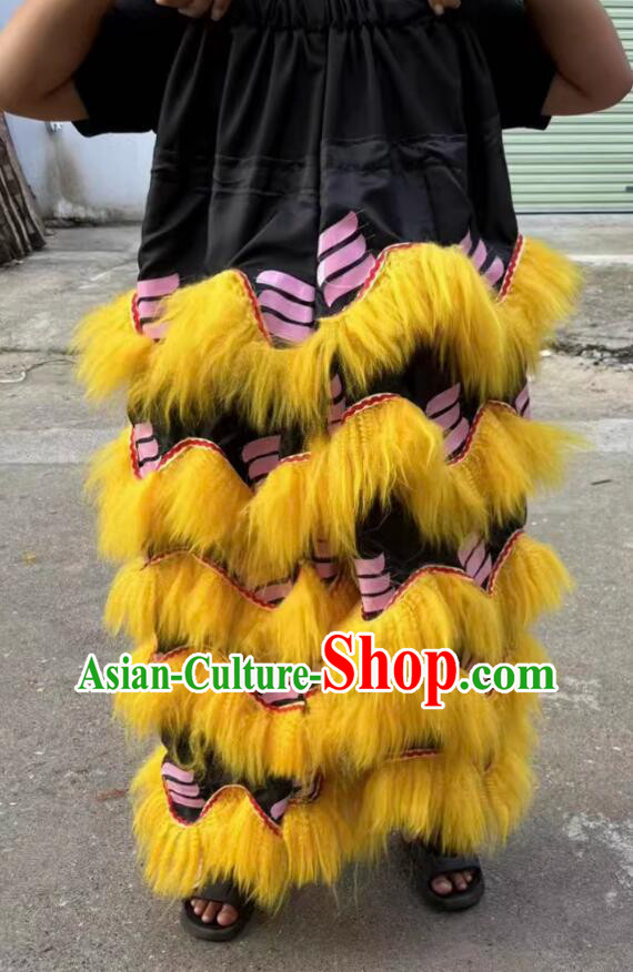 Handmade Tiger Spot Lion Tail Chinese Lion Dance Costume and Pants Set