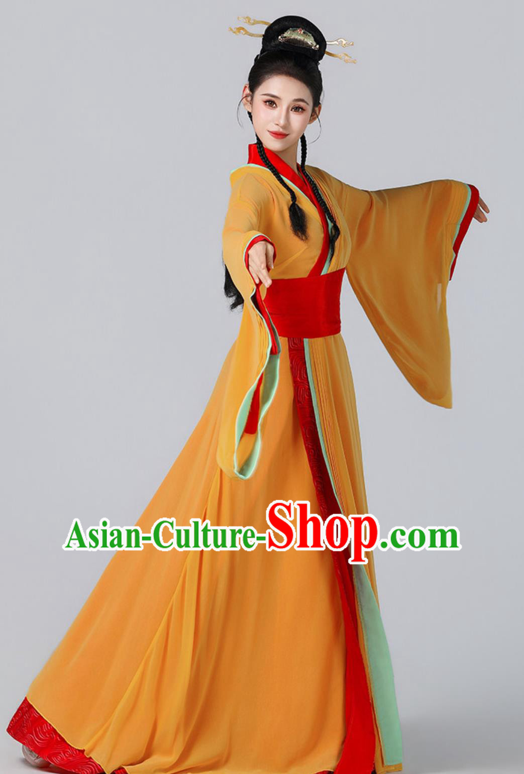 Chinese Classical Dance Large Sleeve Dress Han Tang Dance Costume Ancient Beauty Clothing Chinese Classical Dance Large Sleeve Dress Han Tang Dance Costume Ancient Beauty Clothing