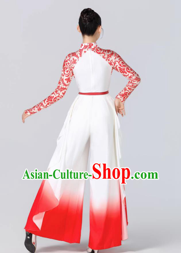 Chinese Folk Dance Costume Women Yangko Dance Fan Dance Outfit Chinese Folk Dance Costume Women Yangko Dance Fan Dance Outfit