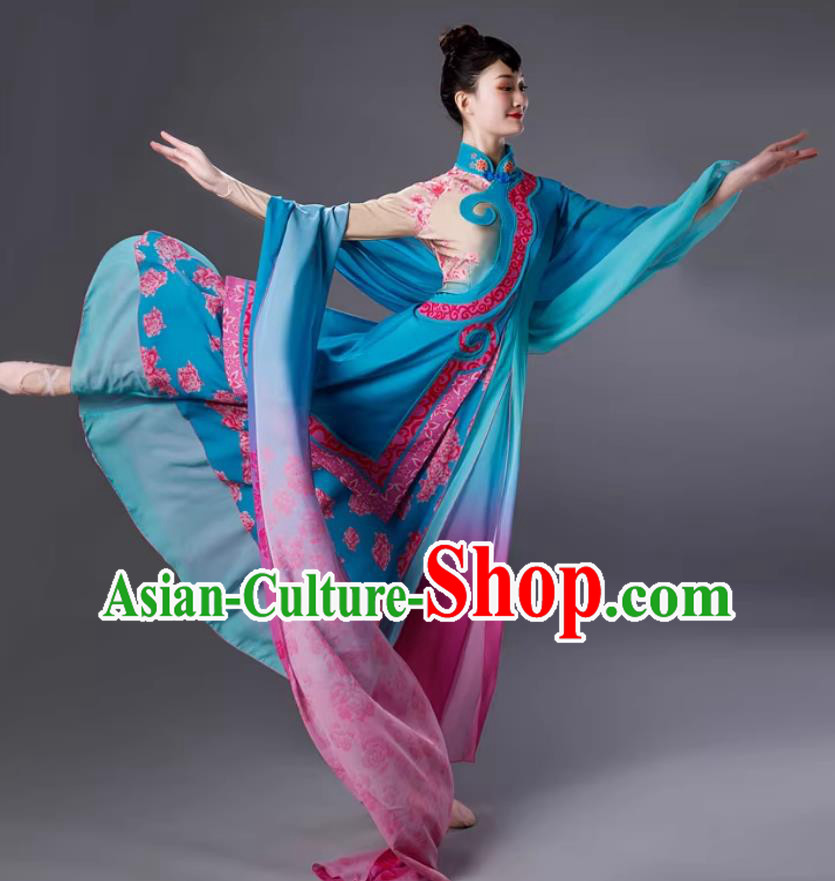 Custom Taoli Cup Jianghu Dance Costume Classical Dance Gradient Yangge Solo Performance Clothing Custom Taoli Cup Jianghu Dance Costume Classical Dance Gradient Yangge Solo Performance Clothing