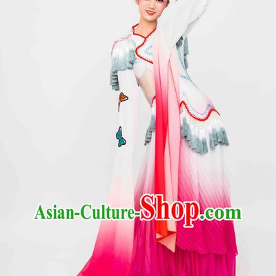 Classical Dance Costume Taoli Cup Flowers In Bloom Female Dance Performance Clothing Water Sleeve Dress