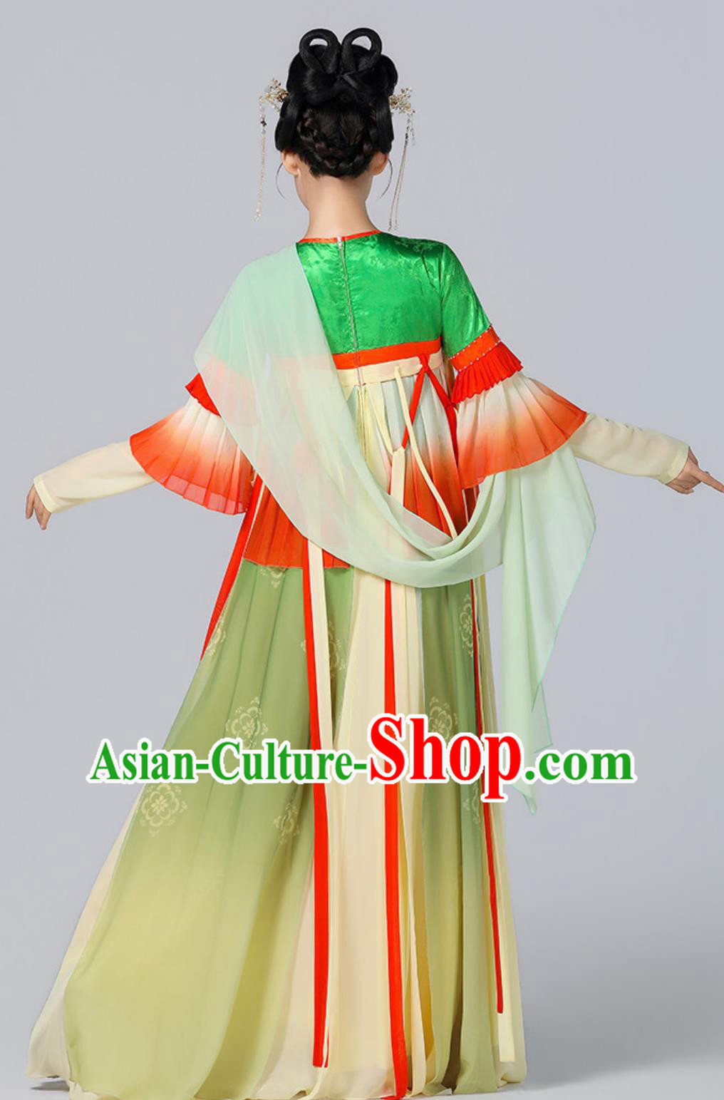Flourished Peony Tang Dynasty Ruqun Traditional Chinese Hanfu Dress Classical Dance Costume Flourished Peony Tang Dynasty Ruqun Traditional Chinese Hanfu Dress Classical Dance Costume