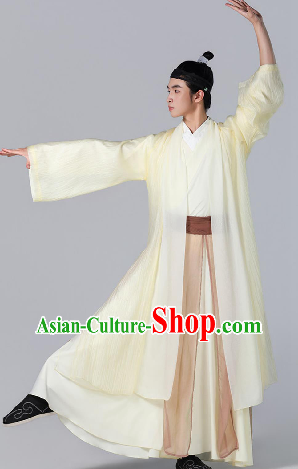 Traditional Chinese Hanfu Song Dynasty Scholar Clothing Male Classical Dance Costume Traditional Chinese Hanfu Song Dynasty Scholar Clothing Male Classical Dance Costume