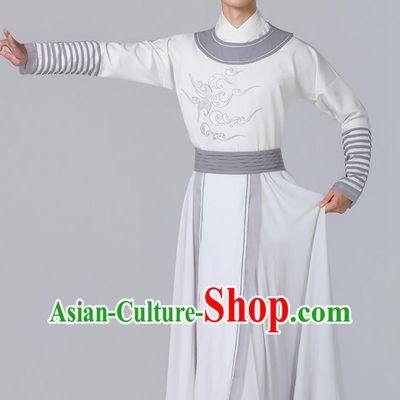 Tang Dynasty Poet Li Bai Clothing Traditional Chinese Hanfu Mens Classical Dance Costume