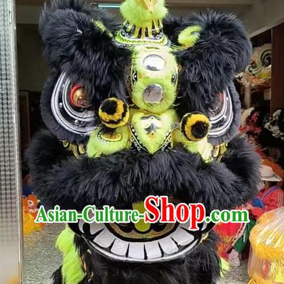 Handmade Lao Fu Zi Lion Head Chinese Festival Dancing Lion Tiger Spot Costume Complete Set