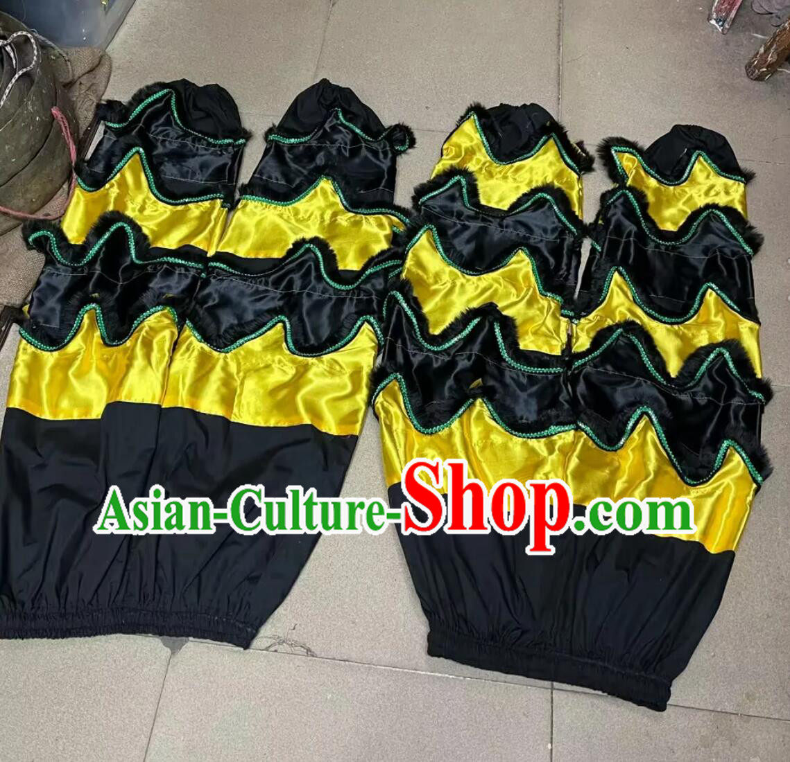 Traditional Chinese Lion Dance Tail Costume and Pants Set Traditional Chinese Lion Dance Tail Costume and Pants Set