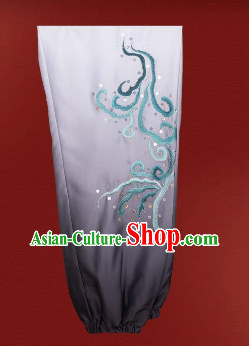 Martial Arts Performance Tai Chi Costume Embroidery Gradient Competition Suit Martial Arts Performance Tai Chi Costume Embroidery Gradient Competition Suit